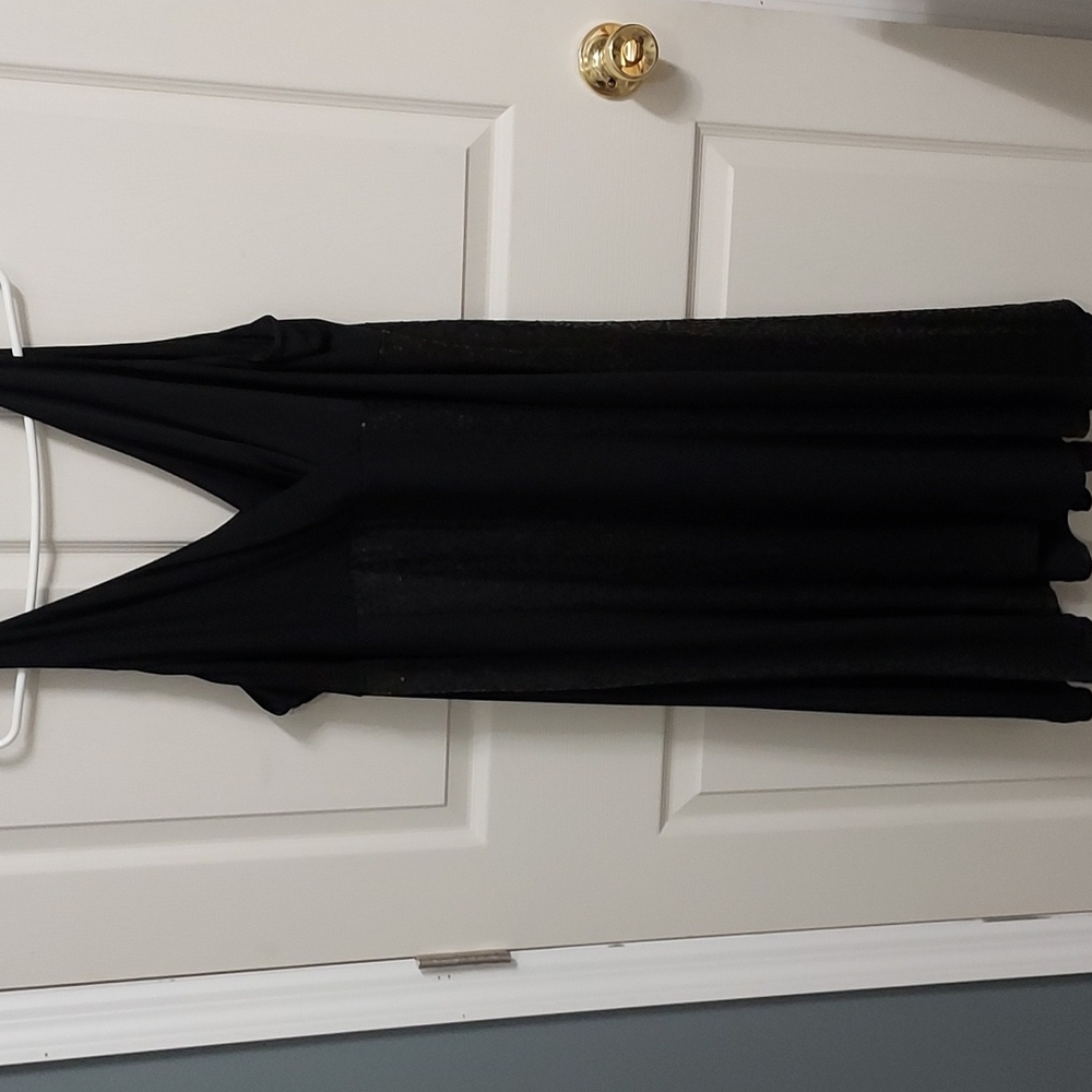 Women's Glamour black poly blend sequin style dress size 22